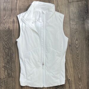 Lululemon Athletica White Zip-Up Vest